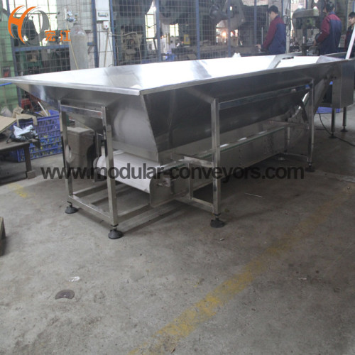 plastic modular belt elevator inclined conveyor for Spinning ball transmission