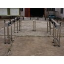 Uni 880 882 trasportatore a catena in plastica curvata piatta