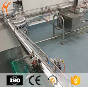 H1775 Plastic table top zero gap curved milk box chain conveyor for beverage discount