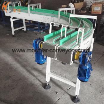 Corner Plastic Modular Belt conveyor