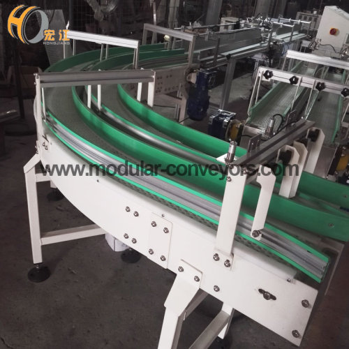 Corner Plastic Modular Belt conveyor