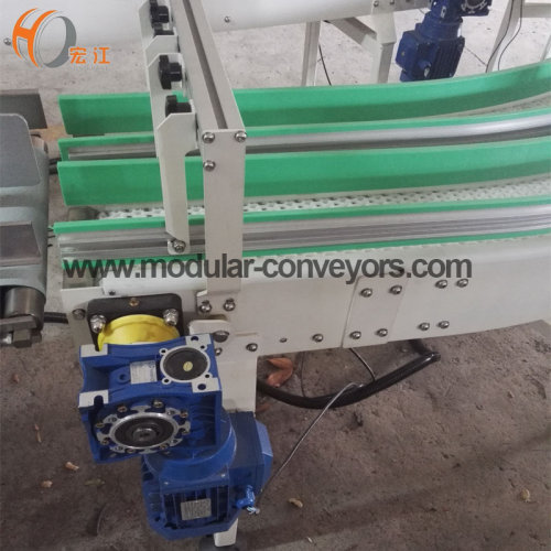 Corner Plastic Modular Belt conveyor