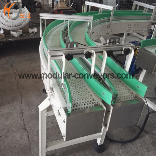 Corner Plastic Modular Belt conveyor