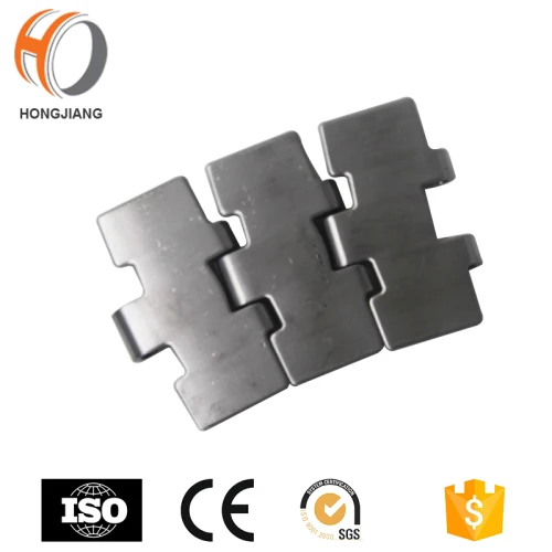 Cadena de transporte recta de la chapa de acero inoxidable HS815