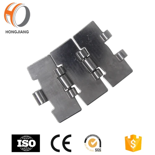 Cadena de transporte recta de la chapa de acero inoxidable HS815