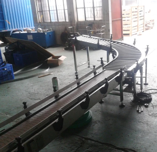 powered gravity roller and plastic chain assembly line conveyors