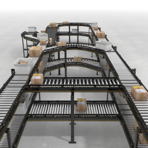 sistema de rodillos transportadores de tubo transportador de rodillos Equipo de transporte logístico