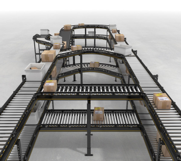 transportador de rolos sistema de rolos transportadores de tubos Equipamentos de transporte de logística