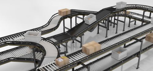 roller conveyor pipe conveyor rollers system Logistics conveying equipment