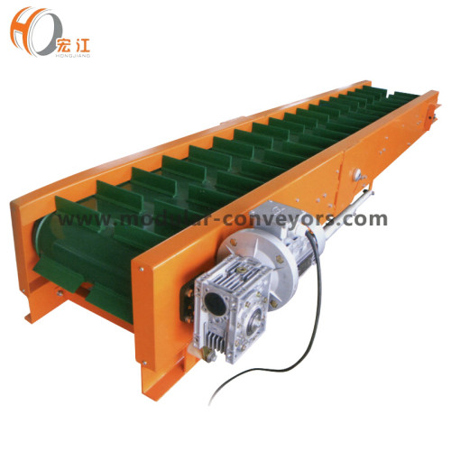 PU rubber belt conveyor with barrier