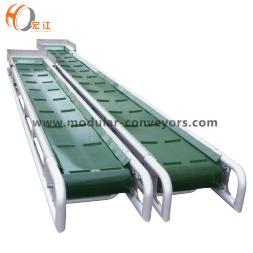 PU rubber belt conveyor with barrier