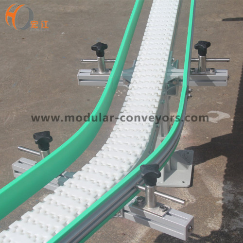 Flexlink chain conveyor for fish food transmission