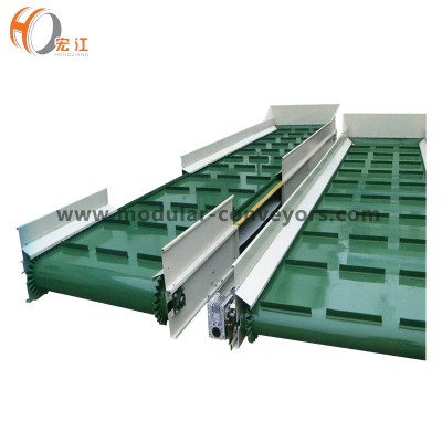 PU rubber belt conveyor with barrier