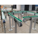 Línea transportadora de plástico flexible antiestática.