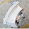 PVC PU white belt 90 degree conveyor