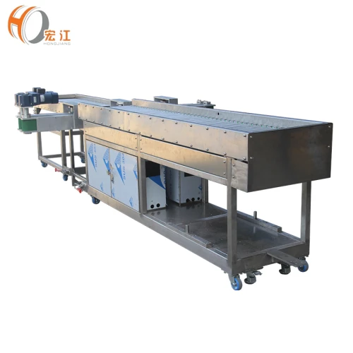 S.S roller working table with PVC belt bottle transmission conveyor line