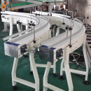 Factory material handling equipment customized white plastic modular belt chain conveyor line