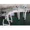 Factory material handling equipment customized white plastic modular belt chain conveyor line