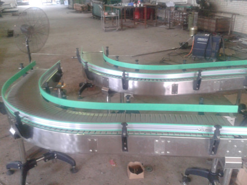 POM plastic  uni 882TAB flat top chain flexible conveyor equipment