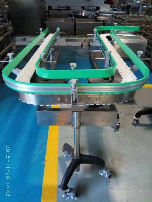 plastic flexible chain conveying systems for food, beverage, drag factory
