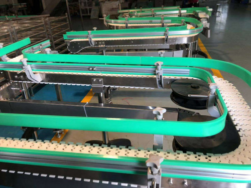 plastic flexible chain conveying systems for food, beverage, drag factory
