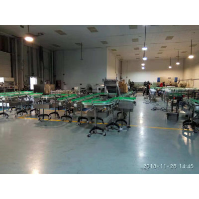 plastic flexible chain conveying systems for food, beverage, drag factory