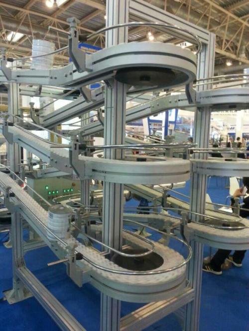 Accumulation Conveyor/Spiral/Horizontal flexible plastic chain conveyor line