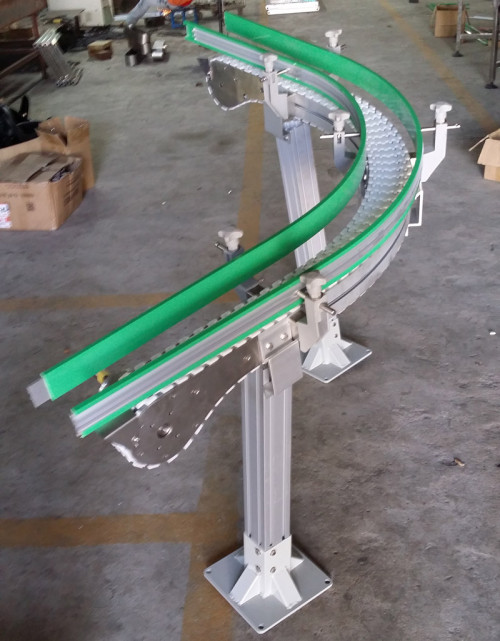 Plastsic flexlink modular chain mini inclined conveyor