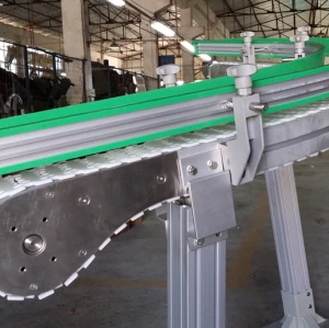 Plastsic flexlink modular chain mini inclined conveyor