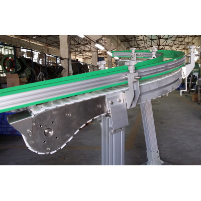 Plastsic flexlink modular chain mini inclined conveyor