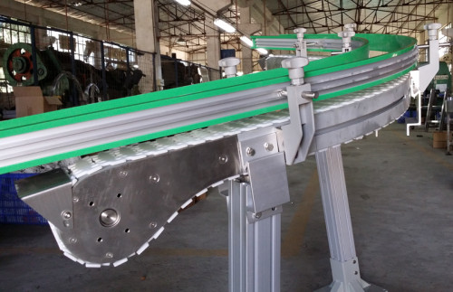 Plastsic flexlink modular chain mini inclined conveyor