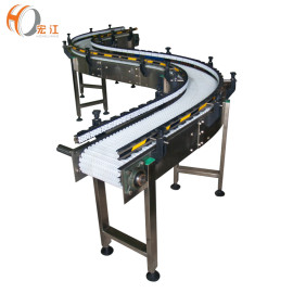 belt conveyor system curved flexible modular belt conveyor line