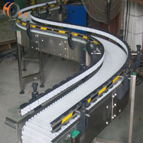 belt conveyor system curved flexible modular belt conveyor line