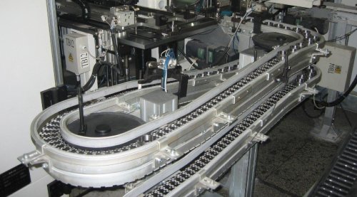 Flexlink chain conveyor with exclusive inspection gauge