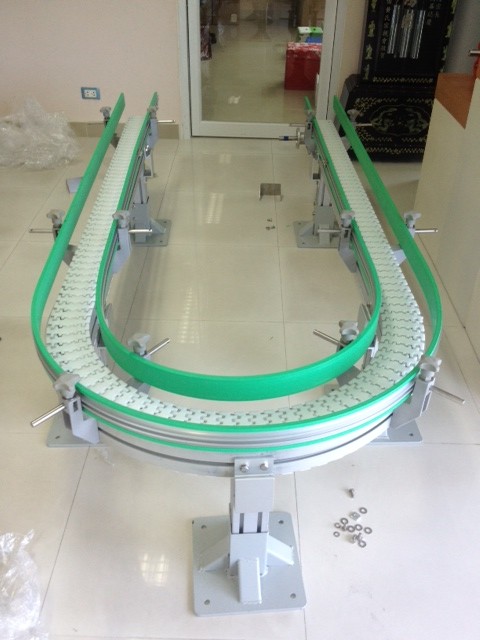 flexing POM food grade modular belt conveyors