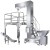 1.8L Food grade buckets conveyor hooper elevator Z type buckets elevator