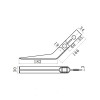 Conveyor component contact stick for electric eye control lever use for conveyor system
