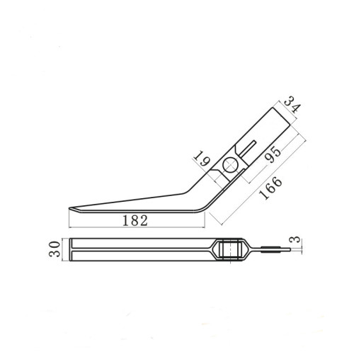 Conveyor component contact stick for electric eye control lever use for conveyor system