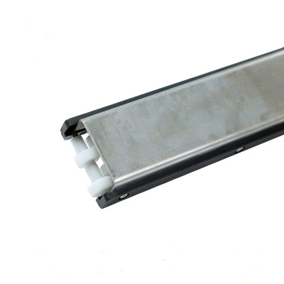 H128-73 U2 divider module stainless Steel conveyor with roller straight running side guide