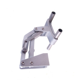 H2011 aluminium guide rail clamp / 12mm double round pipe rail clamp for conveyor