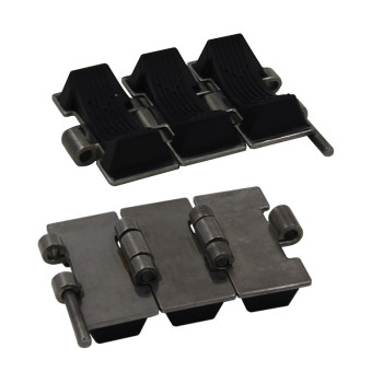812 Rubber top Stainless steel table top conveyor Chain