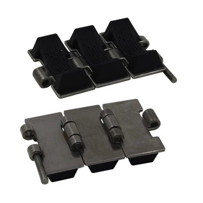 812 Rubber top Stainless steel table top conveyor Chain