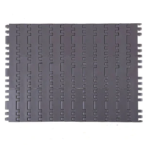 Pitch 25.4 mm Plastic Flat Top Modular slat Conveyor Belt H7705