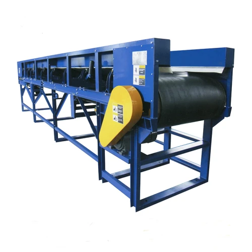 rubber belt movable conveyor for carton, coal etc.