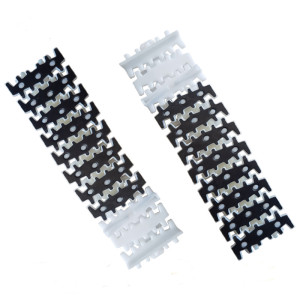 Conveyor chain for flexible chain system plastic chain with metal surface