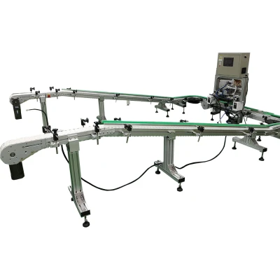 Plastic chain conveyor for flexible chain line food grade chain conveyor
