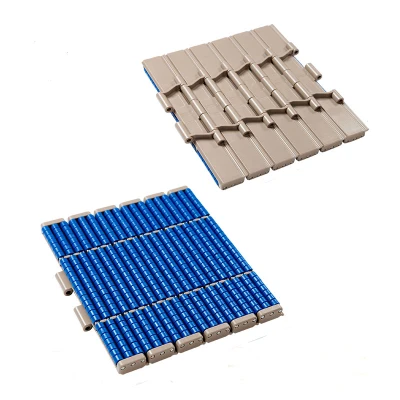 Plastic roller chain flattop straight running conveyor double hinges roller chain