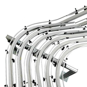 Plastic Chain Conveyor Vonda toilet paper / tissue paper conveyor production line Flexible Chain food beverage Conveyor