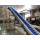 Inclined PU belt Conveyor food grade blue PU easy clean belt conveyor for nut processing line