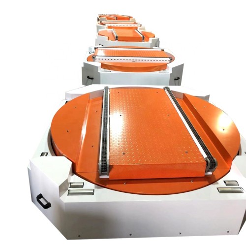 Modular Pallet Conveyor Platform Heavy load 90 degree transfer electric turntable pallet conveyor chain Pallet Conveyor